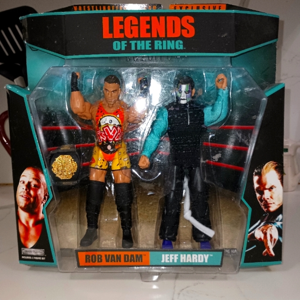 TNA Legends Of The Ring Rob Van Dam / Jeff Hardy 2 Pack